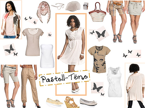 Mode in Pastelltönen für Damen