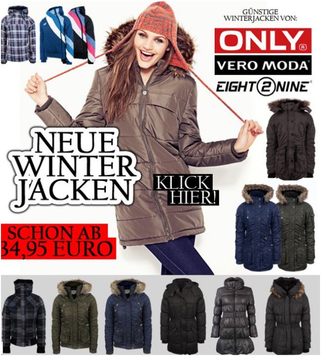 ONLY Winterjacken ONLY Damen Winterjacken
