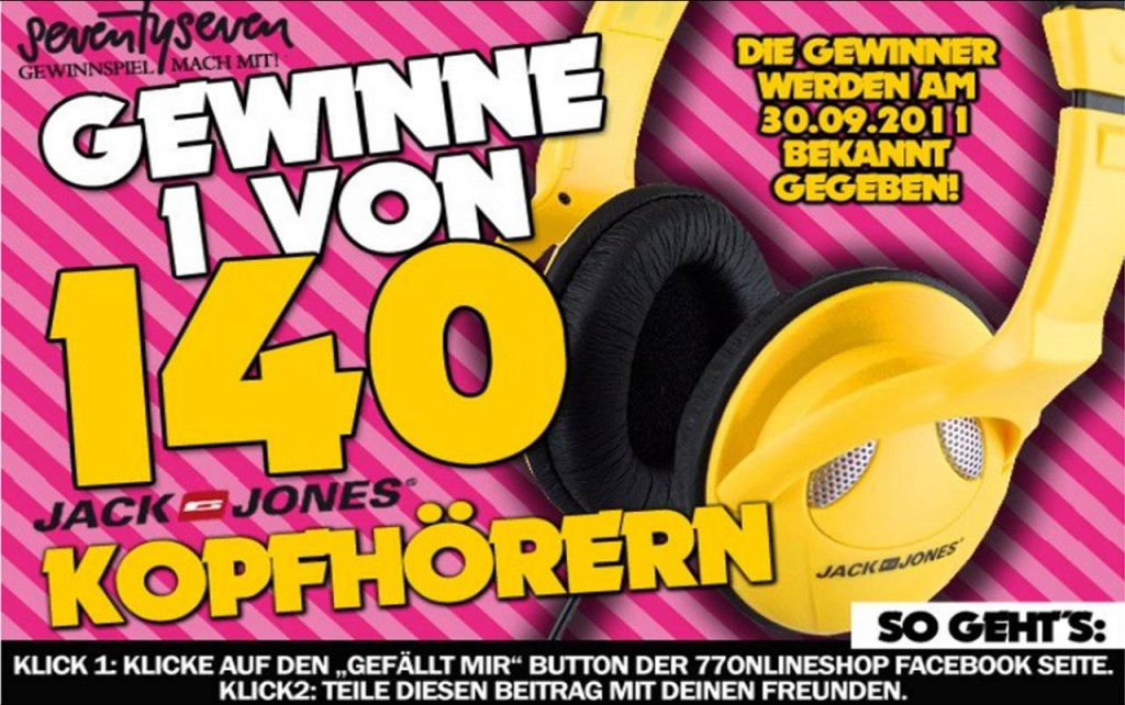 Jack & Jones Kopfhörer Gewinner